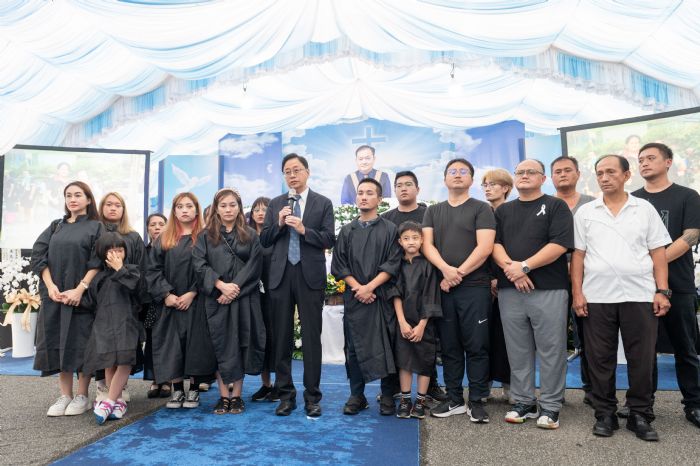 復興區長游正英驟逝 張善政出席告別式 20230818115530533