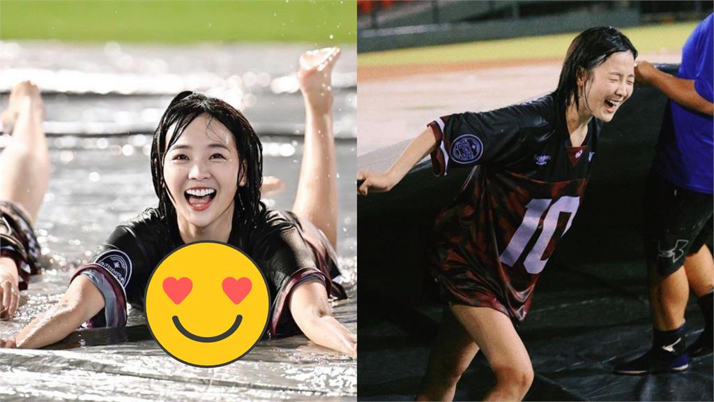 樂天女孩嗨辦「滑水比賽」 籃籃露「邪惡視角」險走光