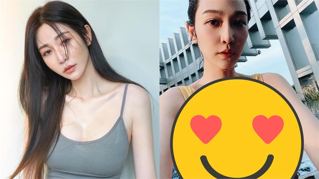 曾莞婷泳裝炸出「大裂谷」!水珠滑落深淵網暴動