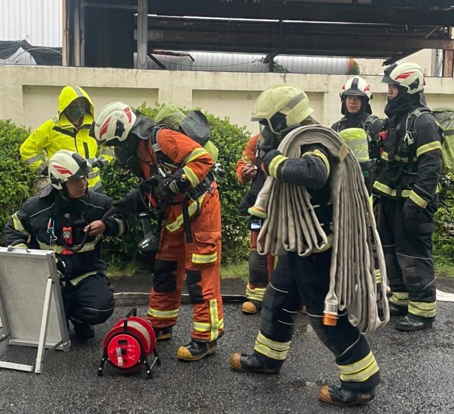 桃消工廠火警搶救演練登場 強化自衛消防編組應變能力