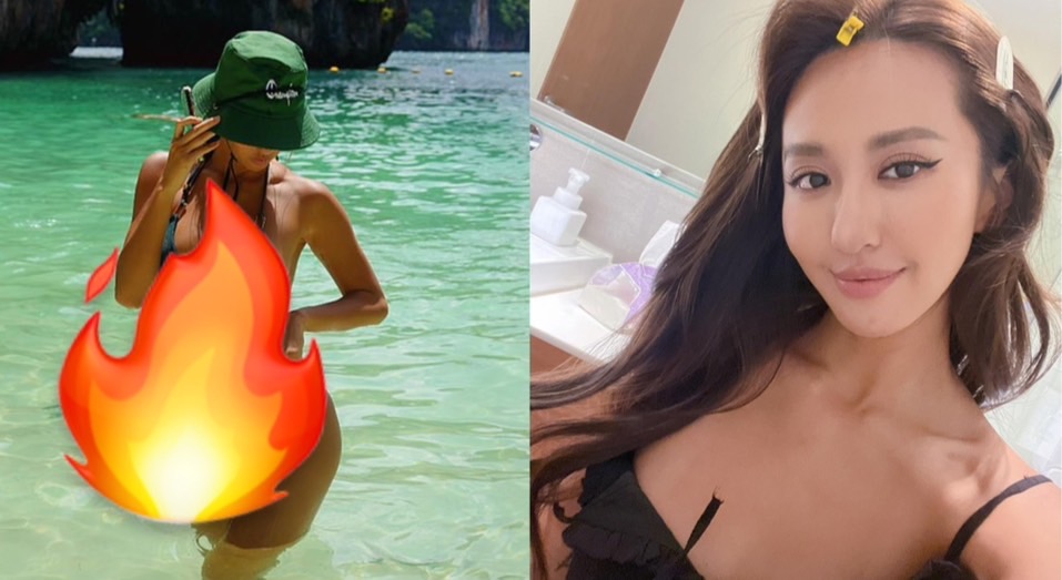 薔薔「湖水綠比基尼」辣炸海島!8字曝內心話