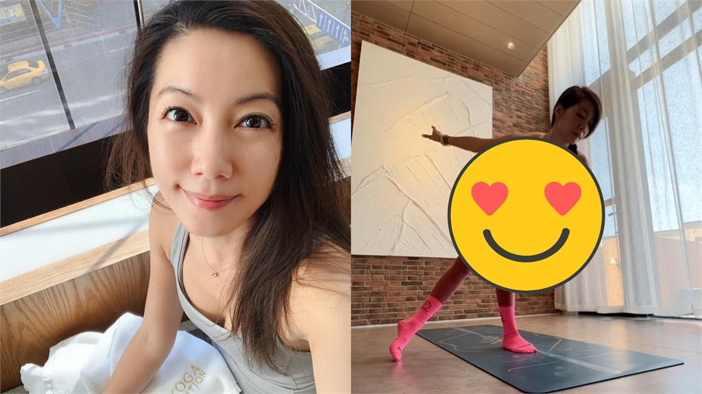 林韋君軟Q做瑜珈!彎腰太猛「急遮胸口」真實身材曝