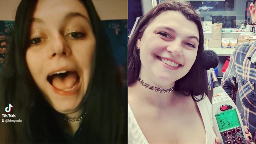 她打嗝高達「107.3分貝」!寫金氏世界紀錄