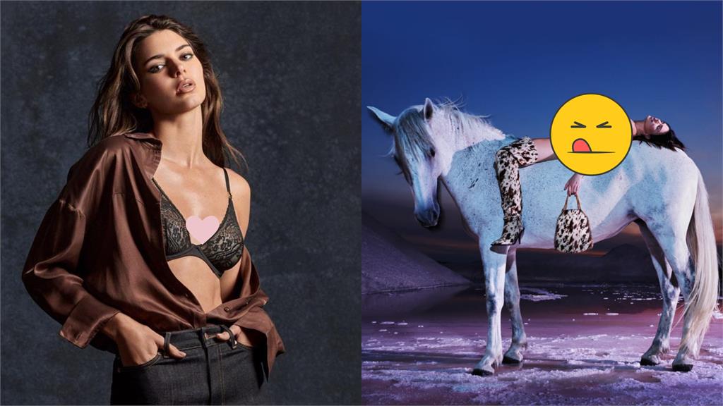 九頭身超模「光溜溜騎馬」!0衣物模樣辣瘋萬人