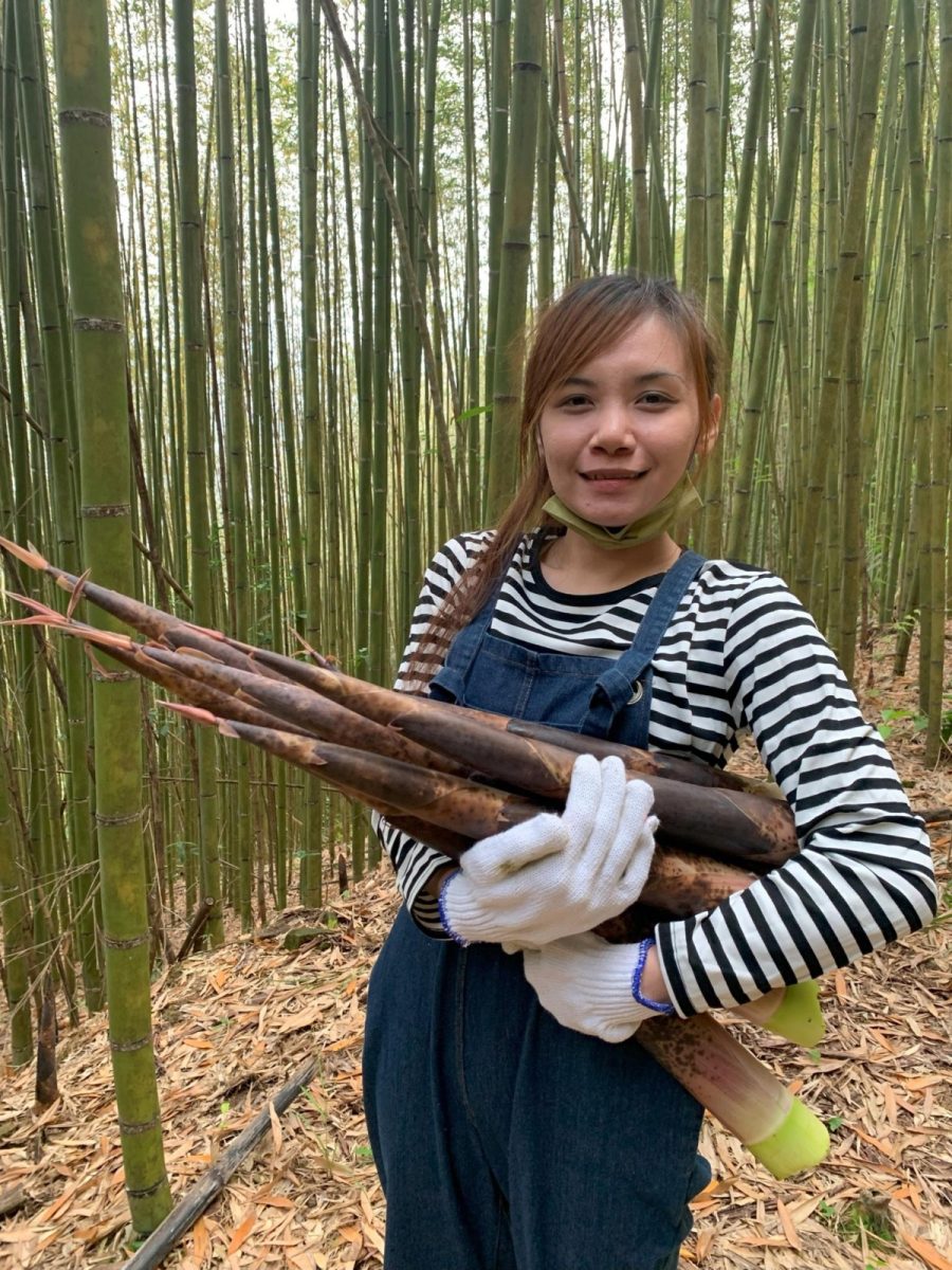 圖 3. 榮華竹業創辦人邱思怡的妹妹邱莉芳現為工廠經理，希望協助更多青年返鄉加入部落 0 scaled