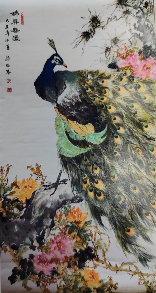 台灣世界藝術家交流會聯展即起桃園文化局登場 創作媒材多元 梁瑞琴 孔雀玫瑰 0 scaled