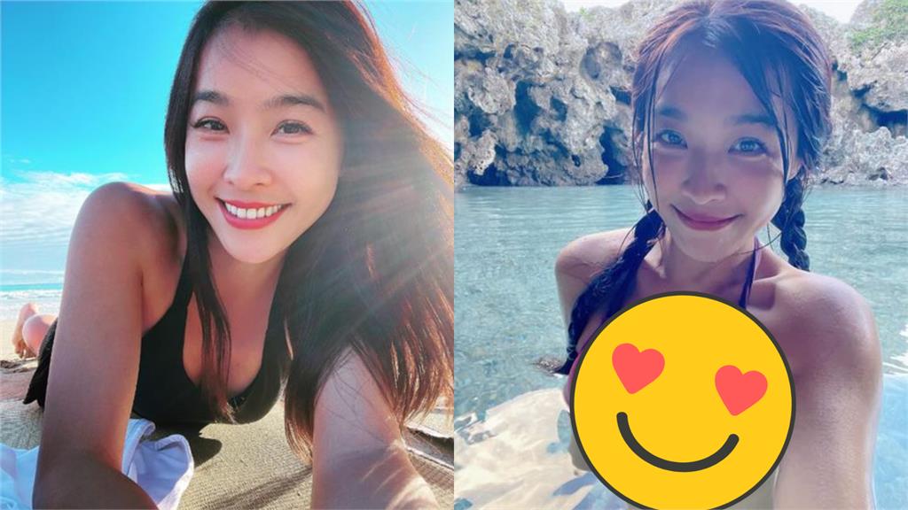 小嫻不藏了!中秋節辣曬「微濕比基尼」好害羞