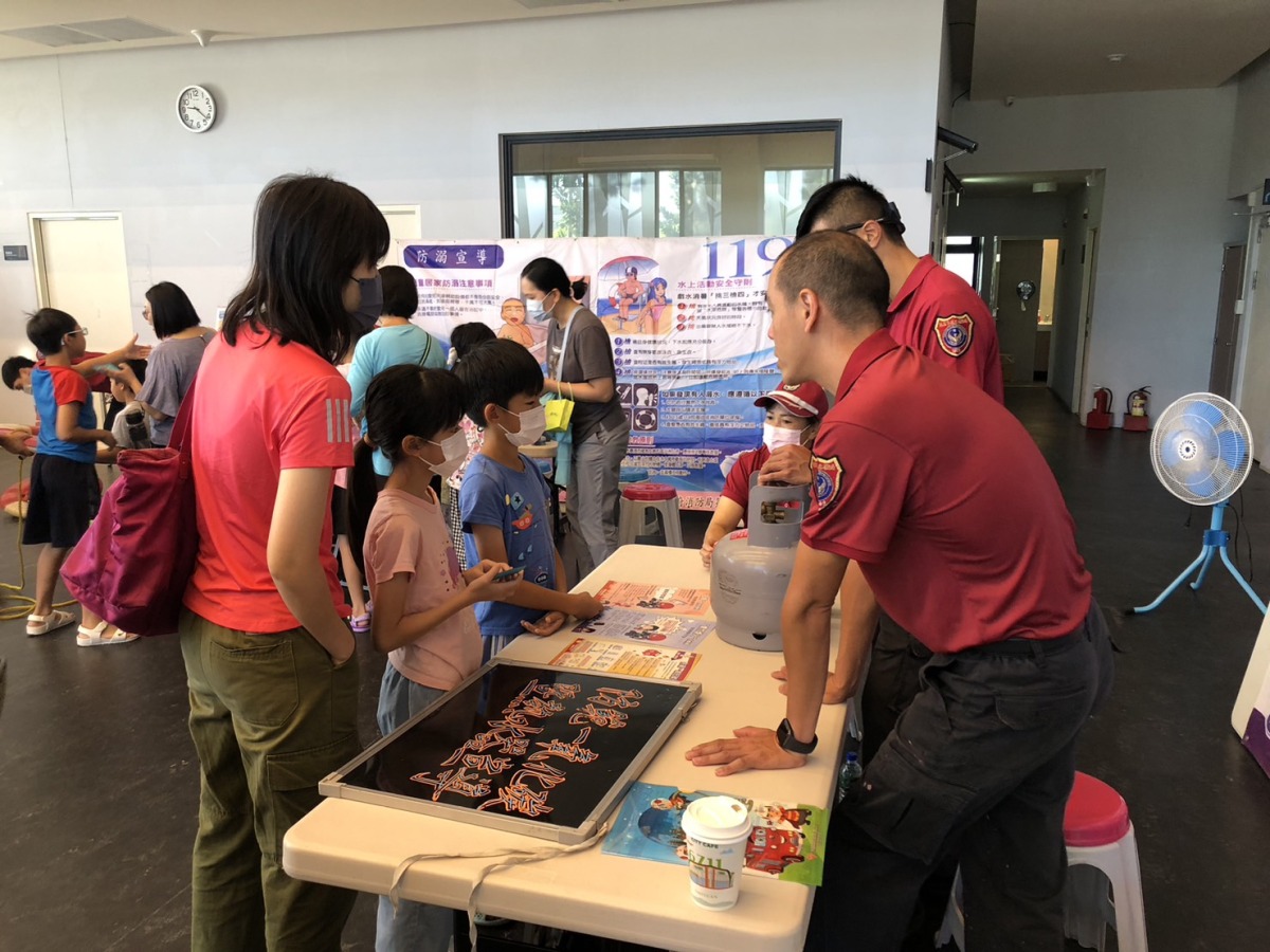 大竹義勇消防隊與里長合作 辦理防災抗震暨節能減碳宣導