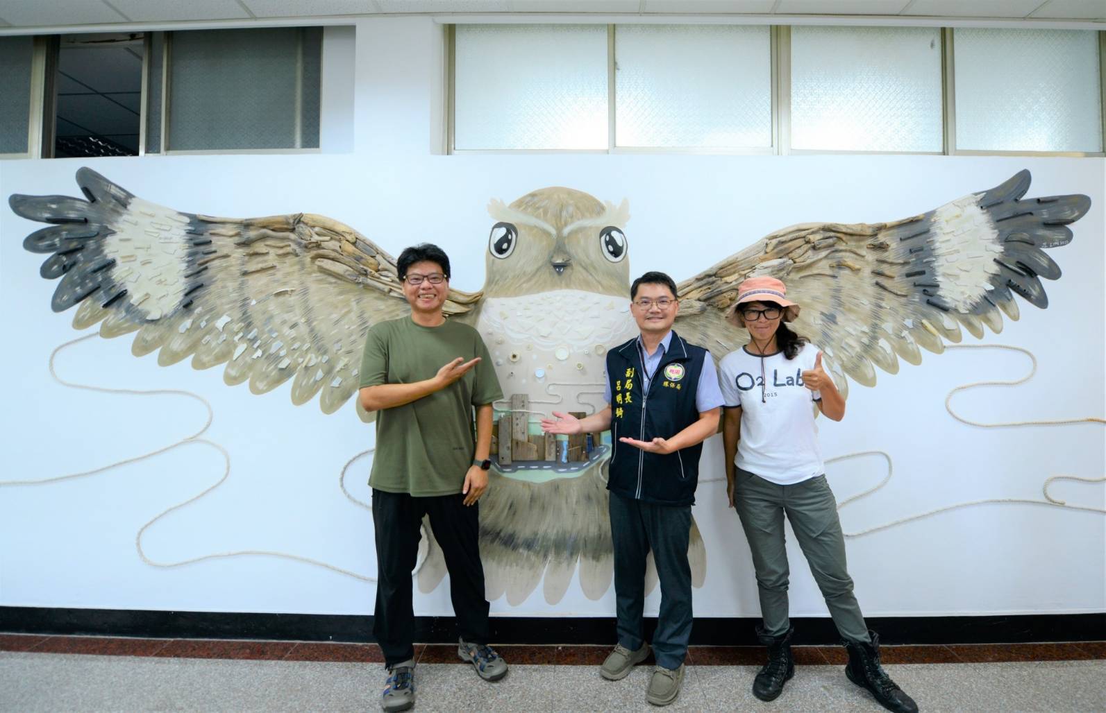 環保局大樓「山海桃園」大型裝置藝術 傳遞永續環保意識