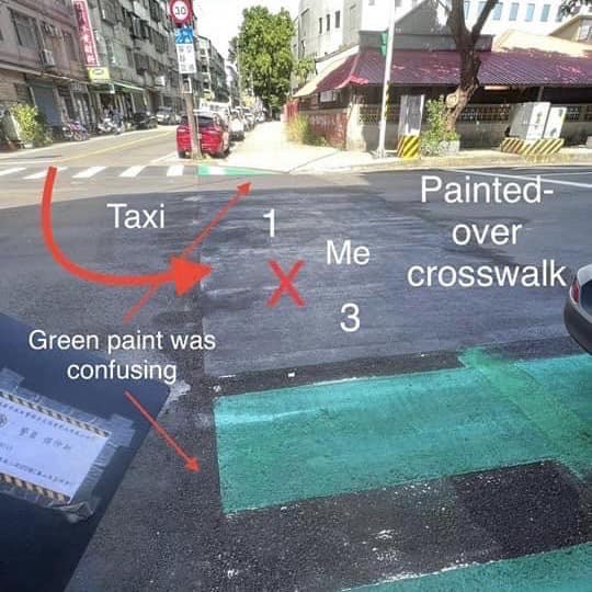 龜山行穿線塗銷不全外籍男遭撞 李宗豪:道路施工應該更細膩