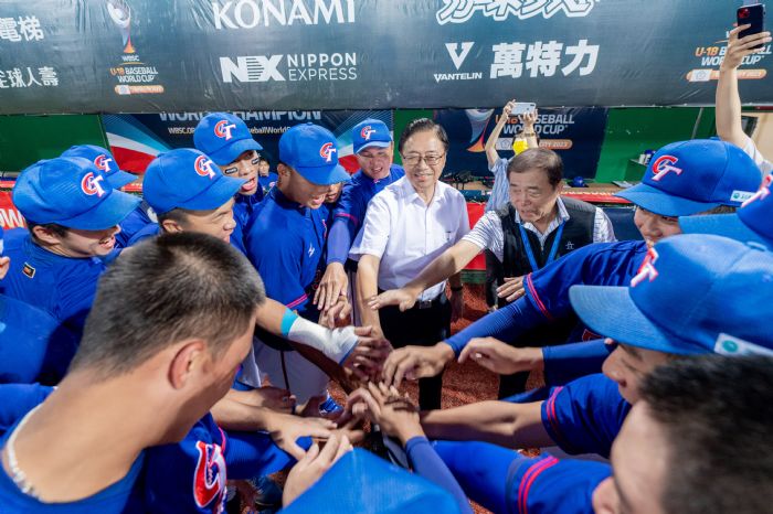 U18世界盃中華隊全勝預賽 張善政勉勵選手勇奪佳績