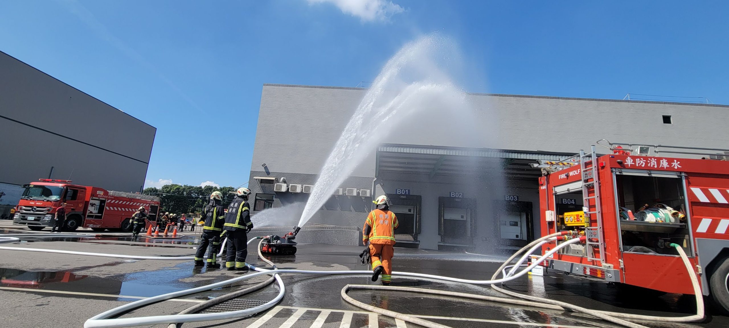 桃園消防二大隊提升轄內倉儲防災搶救能力