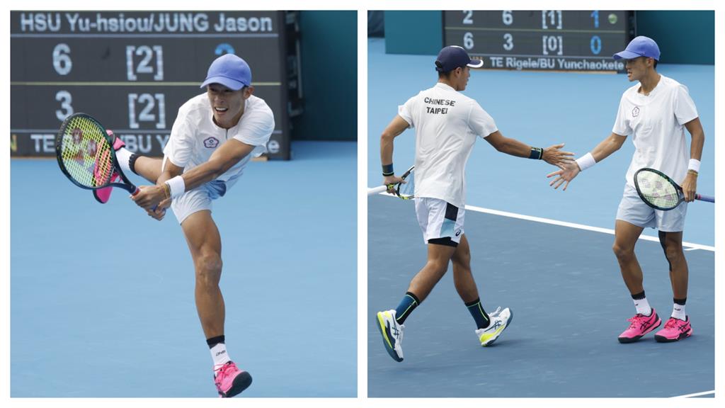 挺進4強!網球男雙莊吉生、許育修保底銅牌