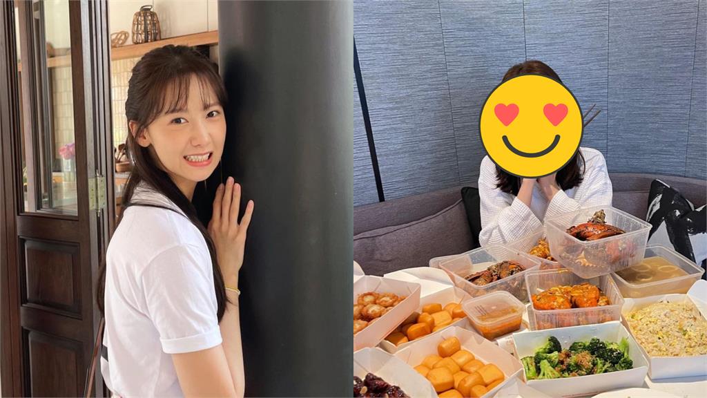 潤娥飛新加坡狂嗑「整桌好料」 網見一處全戀愛