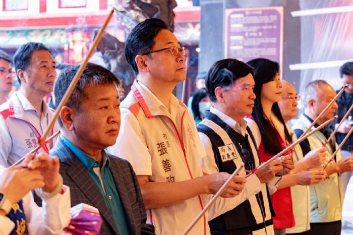 桃捷綠線工程全國最大潛盾機將開挖 張善政赴大廟景福宮祈福 20231027130311815
