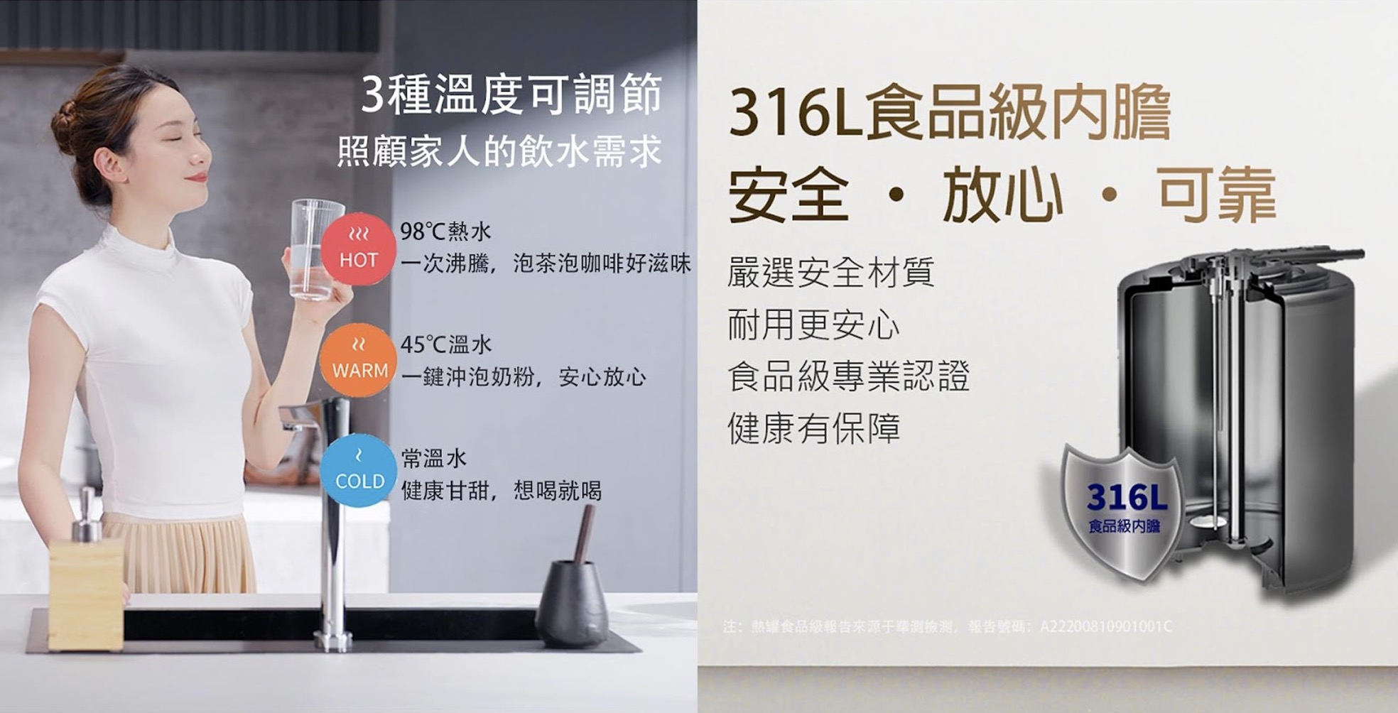 泰勒斯廚下淨水機 有熱水的RO逆滲透 3
