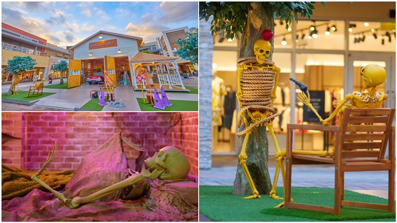 都是骷髏！華泰名品城「地獄打卡點」登場