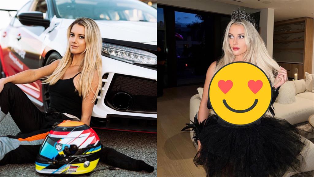 最性感賽車手扮「超兇黑天鵝」!萬聖節狂炸流量密碼