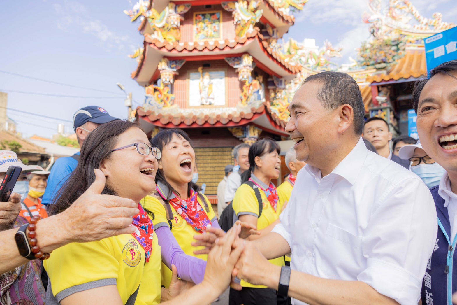 侯友宜楊梅三元宮參拜 提6大政策傳承客家文化 S 29524086