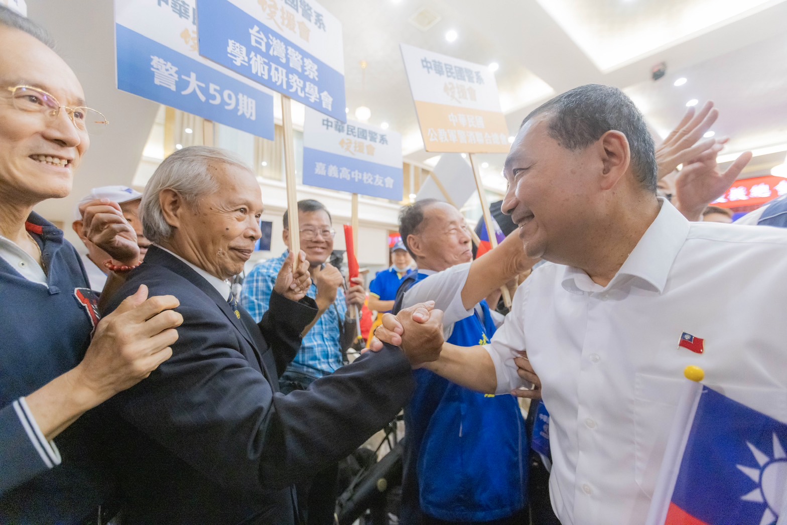 警系挺侯後援總會成立大會 侯友宜承諾照顧退休軍公教警消 S 29646910 0