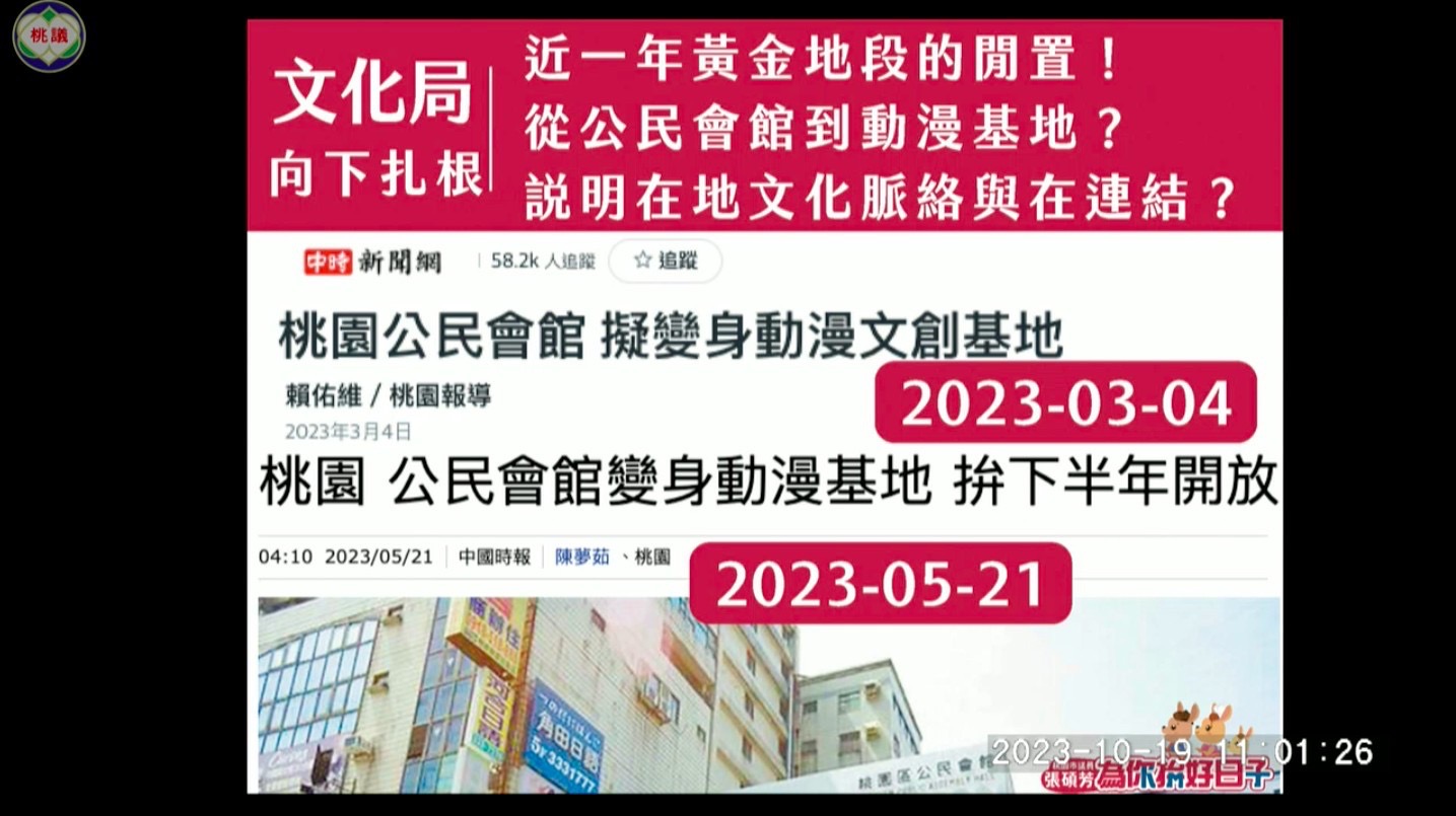 桃園公民會館轉型動漫基地閒置近一年 張碩芳曝得標廠商網路風評不佳 S 90595344 0