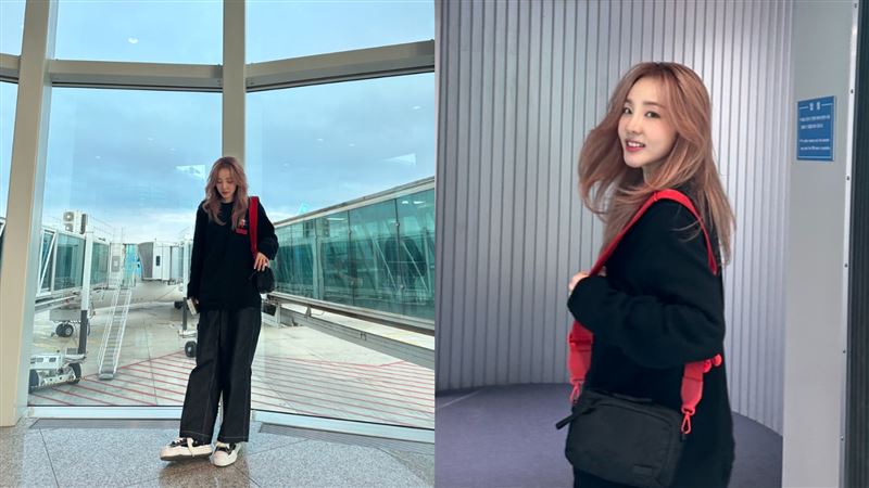 韓流始祖DARA來台了!直擊機場穿搭藏巧思