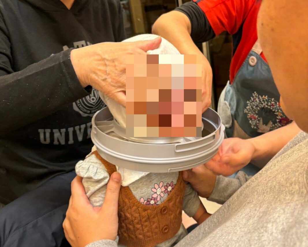 女童垃圾桶壓環當項鍊卡住 爸媽求助桃消大湳分隊解圍