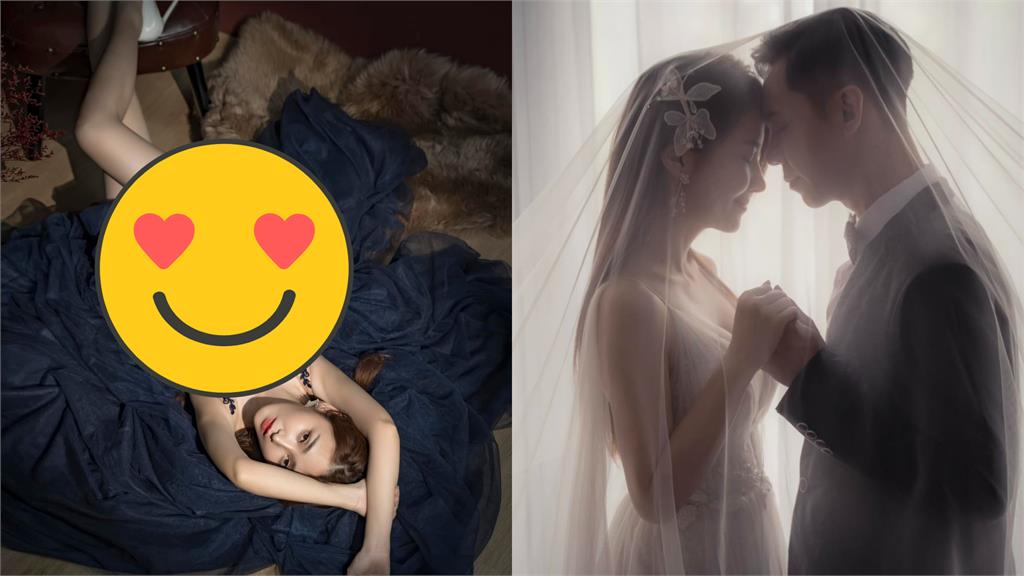 最兇新娘!陳子玄甜曬「深V婚紗照」全網暈爛