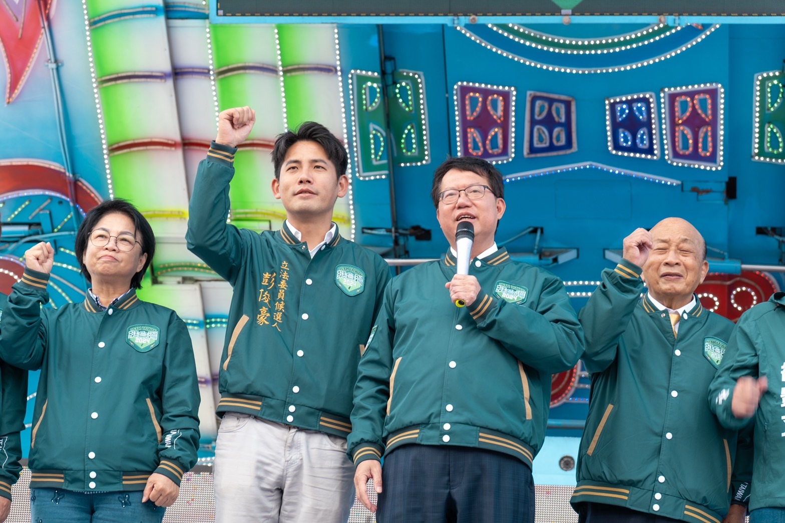 彭俊豪競選總部成立 游錫堃、林佳龍與鄭文燦站台力挺 S 1237005 0