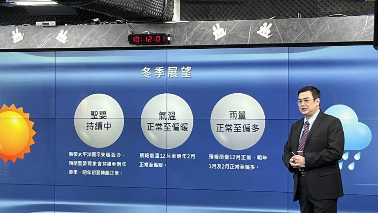 冬季氣溫正常至偏暖 雨量正常至偏多 S 17309761 768x432 1