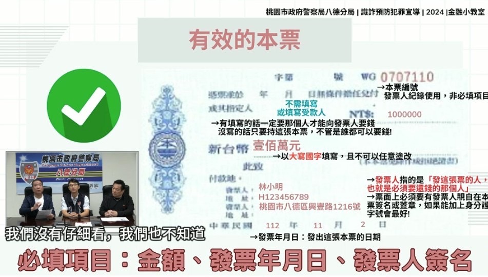 教你識詐!八德警邀藝人林藝芳、張鐵齒宣導防騙 S 21618693