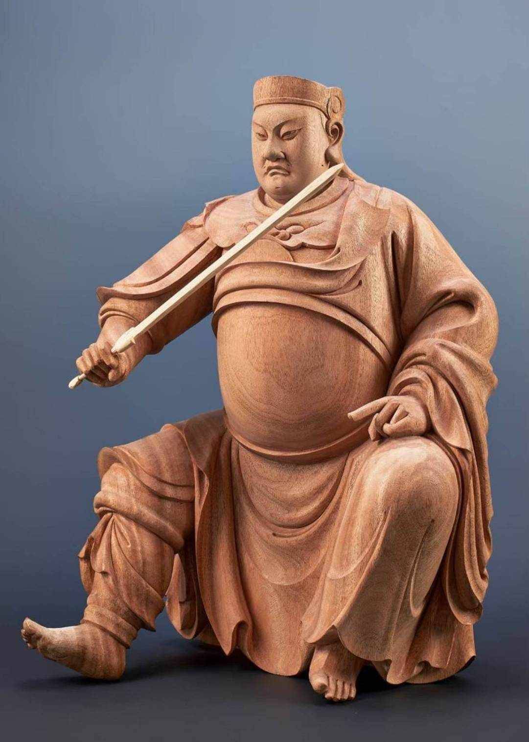 傳承忠孝節義精神!吳政男佛像木雕展11/8~11/26桃園文化局登場 作品1