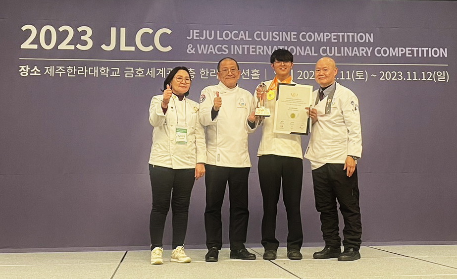 開南大學師生國際烹飪賽表現亮眼 奪下1金1銀1銅 劉佳泓奪得「熱烹豬肉類」金牌