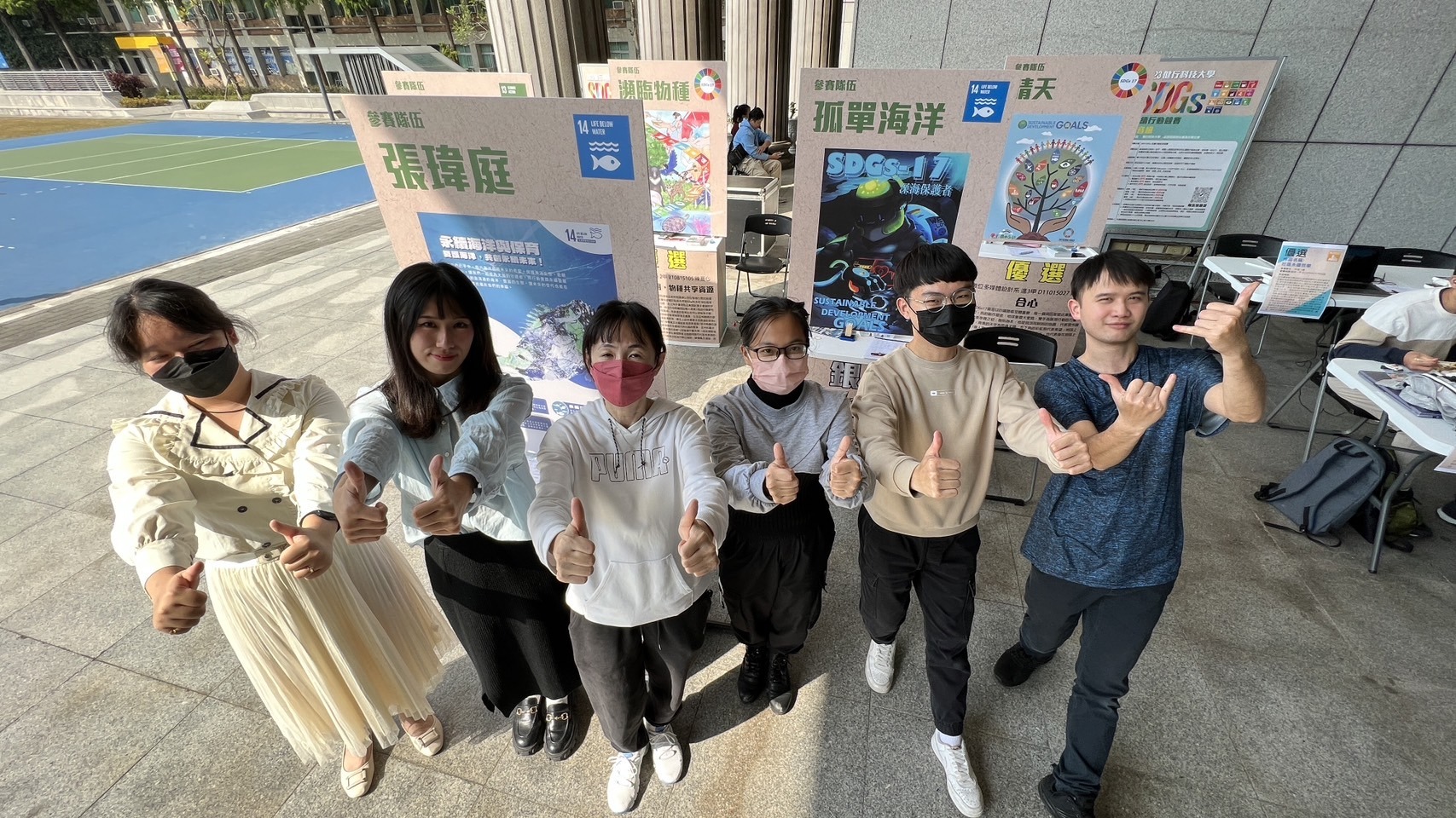 健行科大高教深耕聯合成果展 共寫許願卡歡度美好時光 永續行動競賽海報展示
