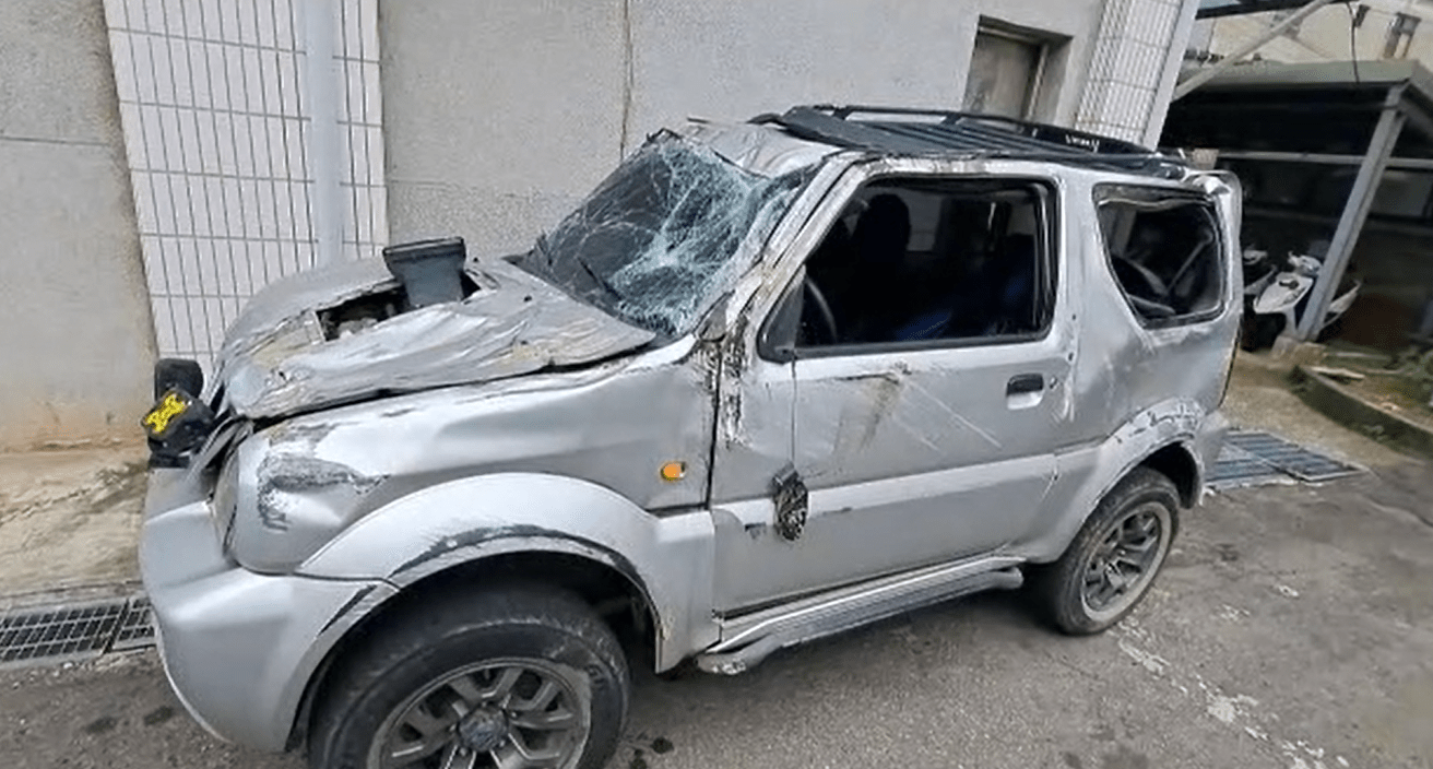 偷車賊遇警加速逃 路口慘翻車 螢幕擷取畫面 1205 e1700188542939