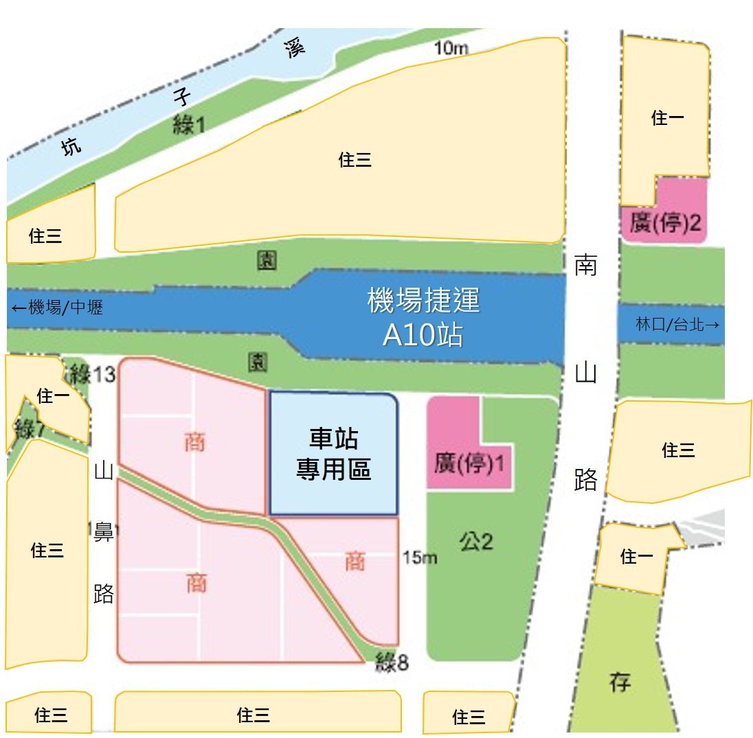 桃園機捷A10站開發案 修正招商4大條件盼創造雙贏局面 01 A10車站土地開發案基地位置圖