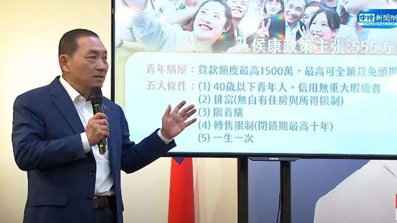 侯友宜提出「555方案」 青年購屋免頭期款　專家擔憂爆購屋潮