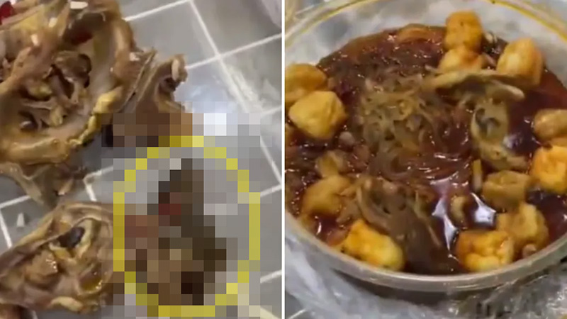 羊肉爐吃到半截老鼠 網友:我要吐了