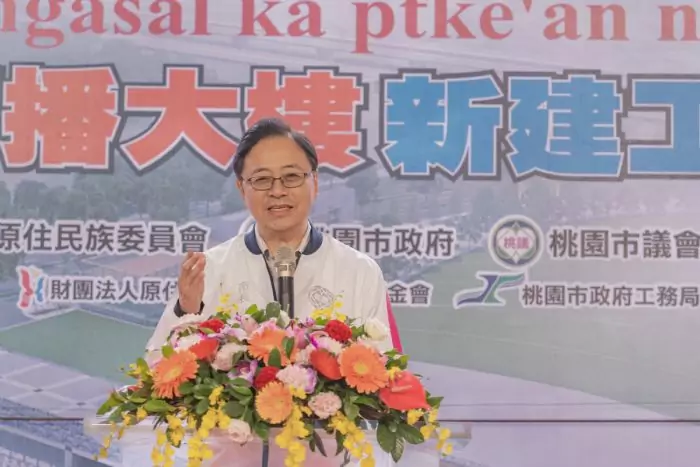 原民語言傳播大樓上梁 張善政盼成重要文化據點 20231228184340012