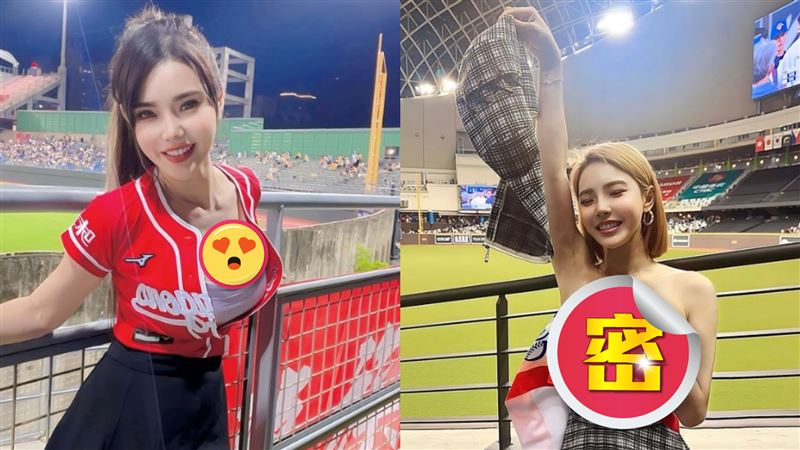 慶台灣隊贏韓!正妹大巨蛋脫掉僅剩一塊布