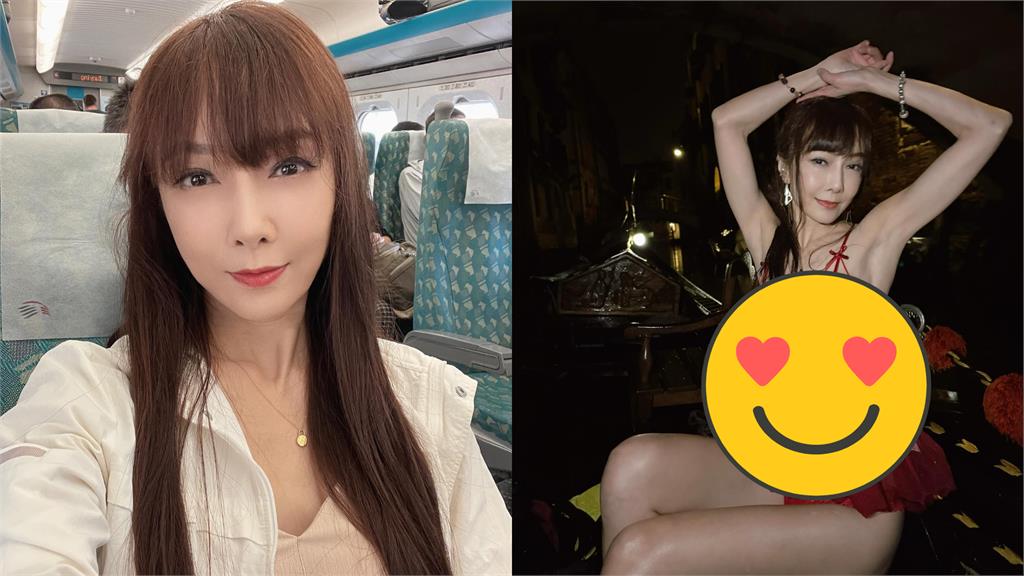 美魔女穿「透視薄紗」夜炸義大利!肩帶死撐「超兇巨U」快掉出