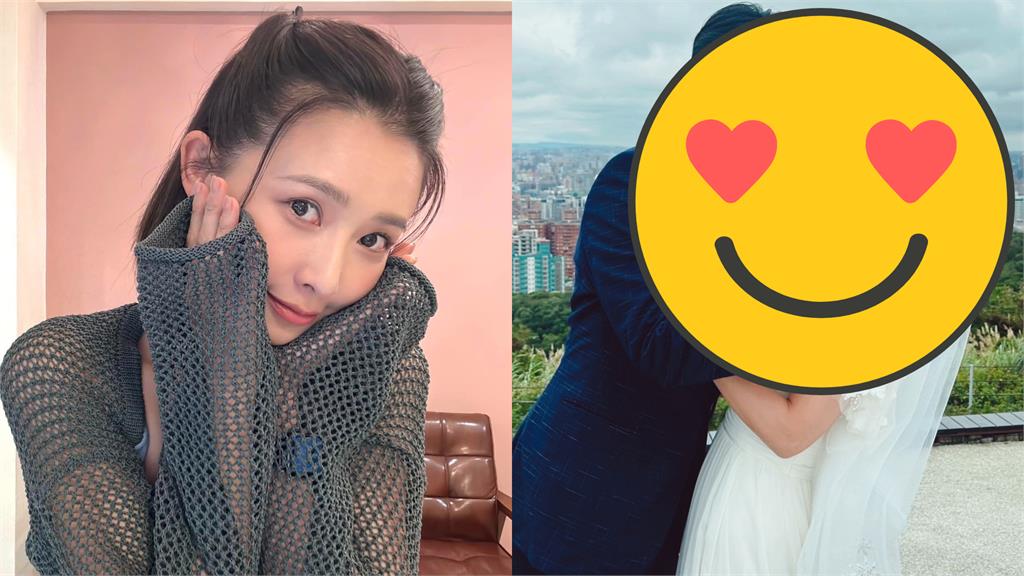 「台8女神」吳婉君披白紗嫁了!幸運尪羞曝「親密肢體互動」