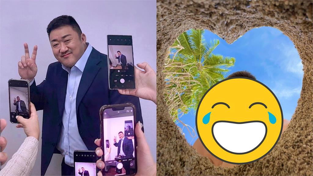 馬東石「沙灘愛心」捧臉太萌!網歪樓喊:被活埋視角
