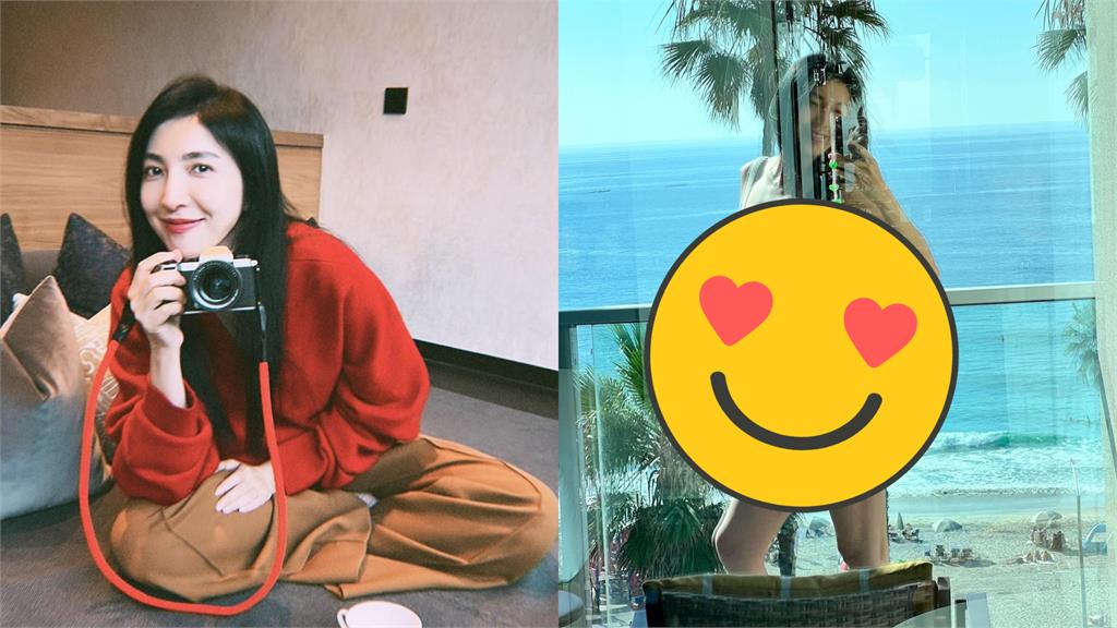 楊謹華出清夏日「透心涼辣照」!玻璃窗倒影出賣絕頂身材