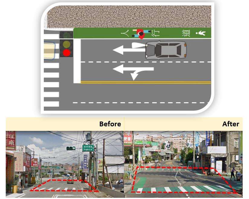 行車有禮行人先行 汽機車駕駛請停讓行人優先通行 交通局5
