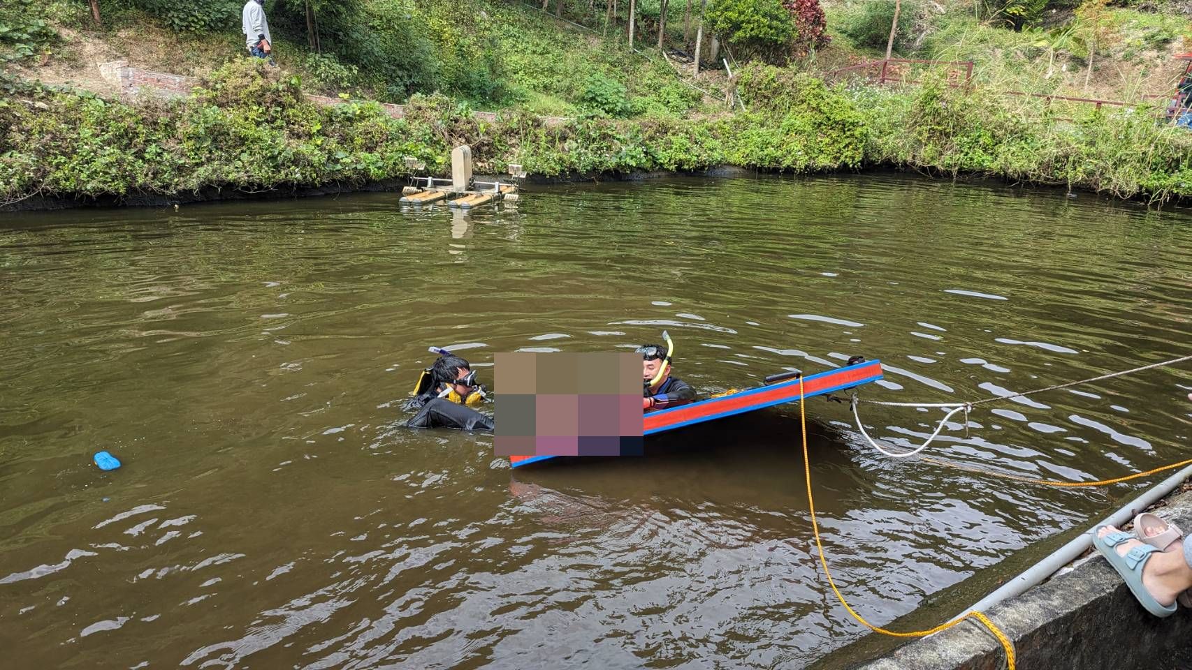 苗栗縣露營區驚傳父子溺水! 撈起均無生命跡象