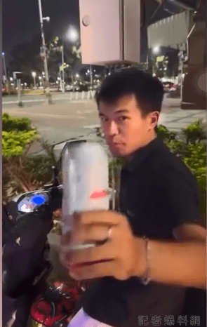 機車騎士疑似邊喝酒邊騎車公然酒駕挑戰公權力 警方:將通知到案