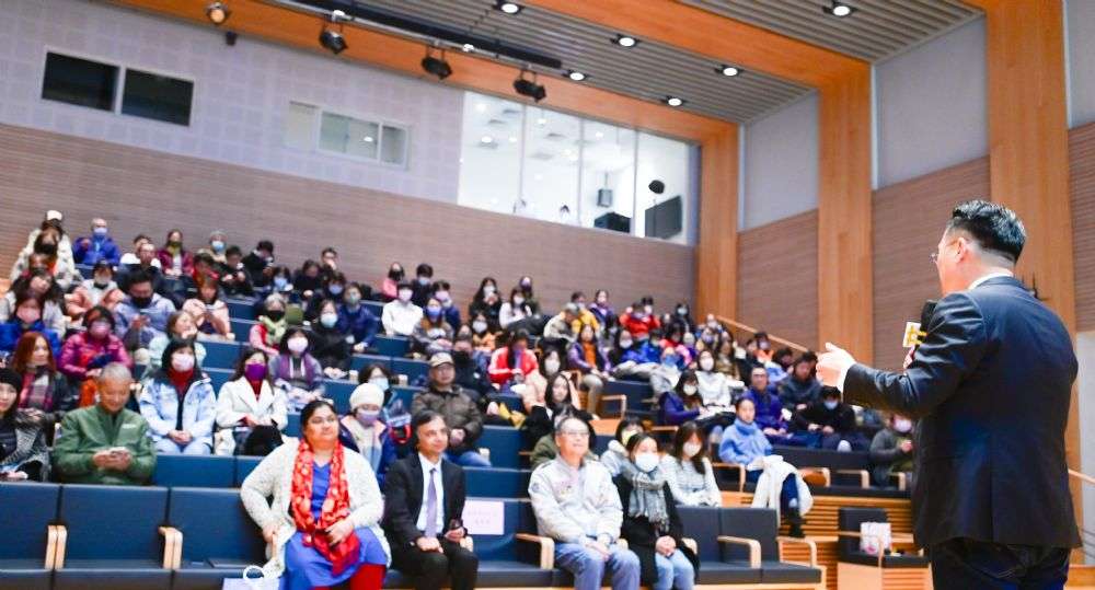 印度駐台代表桃園總圖開講 拓展民眾國際視野 2024123178 15 1