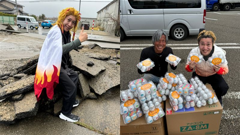 網紅送情趣用品到災區!稱防止震後性犯罪