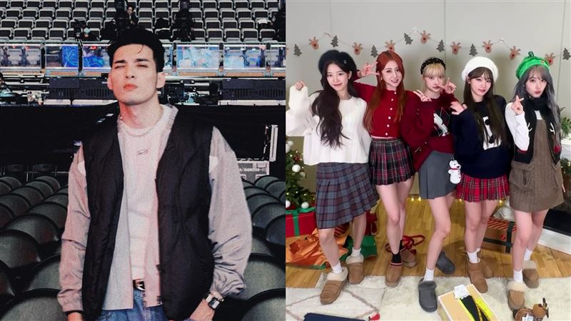 驚覺LE SSERAFIM站旁邊 黃偉晉秒醒燦笑